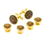 Horse Riding Scene Cufflinks and Studs Horse Riding Scene Cufflinks and Studs